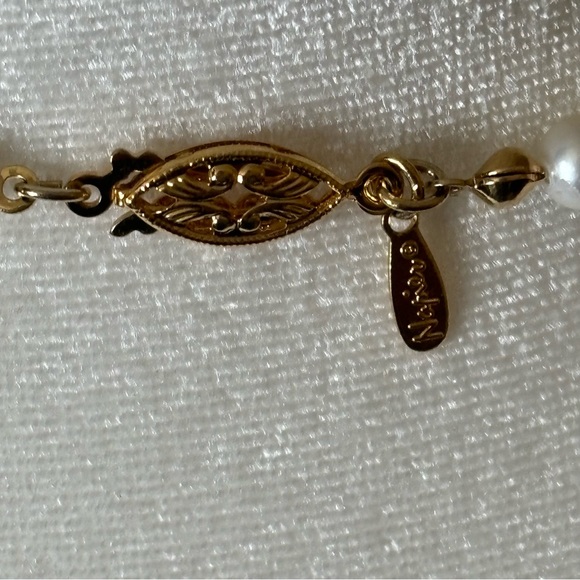 Vintage Napier Faux Pearl twisted Collar Necklace - Picture 5 of 7